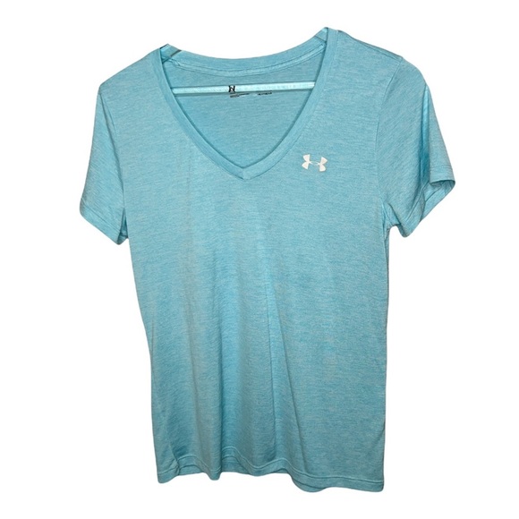 Under Armour short sleeve baby blue Loose Coupe  top - Picture 1 of 8